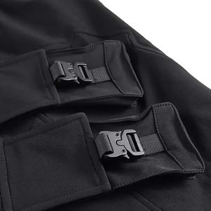 Pantalones cortos de carga con cintura elástica al por mayor, pantalones cortos de seis bolsillos para hombre, pantalones cortos transpirables de algodón con bolsillo de carga - Product Image 5