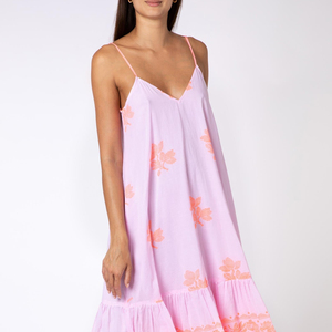 Nouvelle arrivée de robe d'été imprimée à la mode, col en V, sans manches, robe longue élégante de créateur, tenue décontractée bohème - Product Image 1