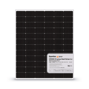 Panneau solaire monocristallin Gamko New Energy 455W N-Type HJT à demi-cellules 18V avec face avant en verre industriel - Product Image 2
