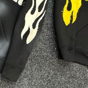 Custom <b>Vintage</b> Distressed Embroidery Hoodie Sun Faded <b>Oversized</b> 100% Cotton Harajuku Boxy Fit Pullover Hoodie & <b>Sweatshirts</b> - Product Image 5