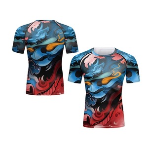 Camiseta de secado rápido para correr, camiseta de manga larga de compresión, camiseta de gimnasio para hombre, camiseta ajustada Rashgad 3305 - Product Image 4