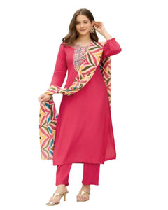 Hot Selling Salwar Kameez Party Wear Look Top-Dupatta and Fully Stitched Bottom Buy Partywear <b>Kurti</b> From Surat <b>for</b> <b>Women</b> - Product Image 1