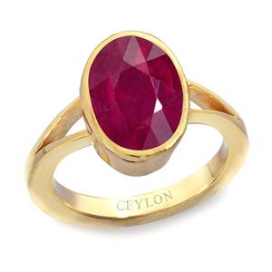 NOVAMART Fine Buy Natural & Certified <b>Ruby</b> Manik Gemstone <b>Rings</b> Oval Shape <b>for</b> Gift Wholesale Export - Product Image 1