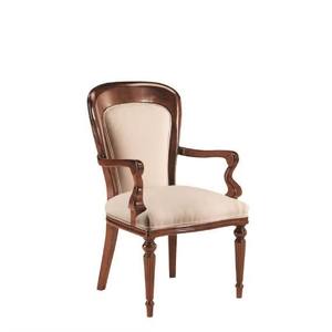 Chaise de salle à manger moderne en bois de teck et tissu capitonné pour la maison, le bureau, l'entrepôt, l'appartement - Fabrication artisanale en gros - Product Image 4