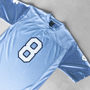 Camiseta Retro de Fútbol Americano Personalizada al por Mayor, Diseño de Malla, Impresión por Transferencia de Calor, Estilo Urbano Corto y Holgado, Tallas Grandes - Product Image 3