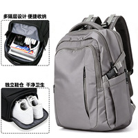 Sac à dos urbain léger avec compartiment à chaussures, grande capacité, sac décontracté pour ordinateur portable, sac à dos de voyage pour courtes escapades d'affaires