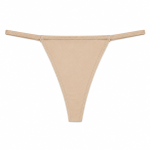Culottes string sans couture pour femmes, douces et extensibles, 100 % coton, couvrance minimale, taille mi-haute, sous-vêtements bikini fins, sexy, confortables et respirants - Product Image 5
