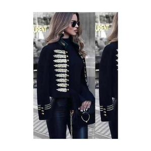 Chaqueta vaquera corta para niñas con cuentas a mano y bordada a la moda y con estilo, lista para pedidos a granel - Product Image 6