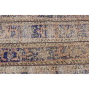 Tapis turc vintage, petit tapis de 2,8 x 2,8 pieds, tapis à bordure brune - Product Image 5