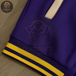 2025 nouveauté couleur unie bloc avant bouton fermeture manches longues poche décontracté tous les jours collège Baseball varsité vestes - Product Image 6