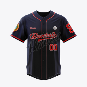 Maillots de baseball élégants et très populaires de haute qualité pour 2025, personnalisables pour toutes les équipes, 100 % polyester, anti-UV, séchage rapide - Product Image 4