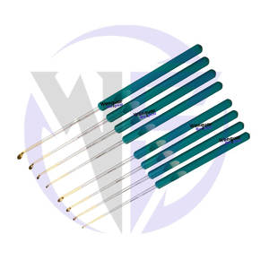 Juego de cureta de hueso Micro Spine, 8 piezas, mango de fibra de plástico, instrumentos quirúrgicos ortopédicos Wenquar, herramientas de cirugía de columna y hueso - Product Image 4