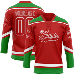 Jersey de Hockey sobre Hielo Personalizado al por Mayor, Servicio OEM, Alta Calidad, Absorbe la Humedad, 100% Poliéster, Ropa Deportiva de Equipo, Cómodo - Product Image 4