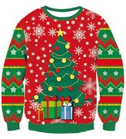 Dancinova Pulls en acrylique à manches longues en tricot avec LED pour Noël, unisexe, pour les fêtes de Noël, taille XXL