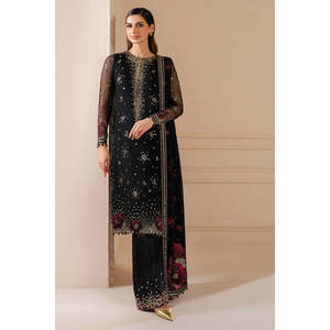 Ensembles de costumes de luxe pour femmes Jazmin 2025 en mousseline brodée Modèle UC-3070 & TC-1328 - Product Image 1