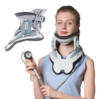 Pompe à main électrique pour les soins de santé des ménages Collier cervical Traction du cou en plastique Support de collier dur pour le cou