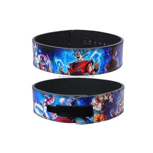 Ceinture de musculation professionnelle en cuir véritable 10 mm, personnalisable, thème Anime, avec levier, fabriquée au Pakistan - Product Image 1