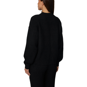 Wholesale Custom Logo Terry Women's Casual Crewneck Striped 100% Polyester Anti-Shrink Autumn Winter Spring <b>Long</b> <b>Sweatshirt</b> - Product Image 2