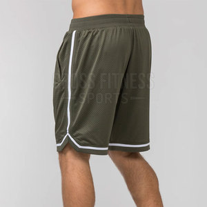 Logo personnalisé Short de basket-ball droit à séchage rapide pour hommes Short de basket-ball uni pour hommes à vendre - Product Image 4