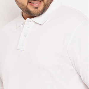 Polos en coton à manches courtes personnalisables Polo grande taille en mélange de polyester respirant pour hommes Tarif de gros OEM 2025 - Product Image 6