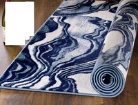 Ensemble de tapis moelleux en laine à effet marbré multicolore pour décoration de dortoir, chambre à coucher et salon
