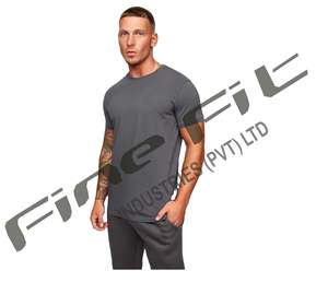 T-shirt à manches courtes en coton de marque personnalisée pour hommes, tricoté doux, fabricant en vrac pour un usage quotidien décontracté - Product Image 1