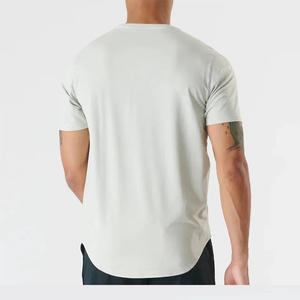 Nueva camiseta ecológica de cáñamo de bambú en blanco, camiseta de manga corta con cuello redondo para hombre, camiseta sostenible, Camiseta de algodón orgánico personalizada - Product Image 3