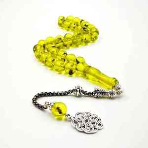 Perles de prière islamiques en résine classique de haute qualité, écologiques, peintes à la main, emballage individuel, ARTISANAT INTIME indien - Product Image 1