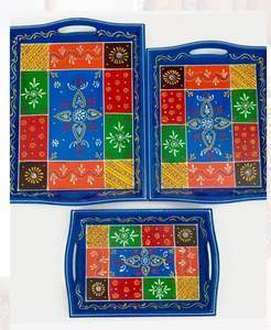 ถาดเสิร์ฟไม้วอลนัททรงสี่เหลี่ยมผืนผ้าขนาดใหญ่หรูหราทันสมัยสำหรับตกแต่งบ้านห้องครัวขายส่งปาร์ตี้ - Product Image 6