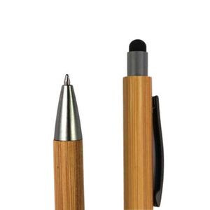 Tre tự nhiên Stylus Pen chức năng kép bằng văn bản cụ với kim loại clip và bấm vào cơ chế cho giá tốt nhất - Product Image 4