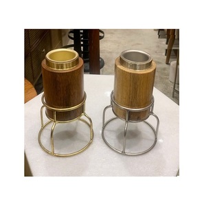 Brûleur Bakhoor au design attrayant avec support en fer Lot de 2 brûleurs Mabkhar Oud de forme ronde au prix le plus bas - Product Image 1