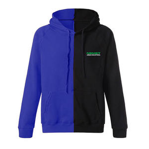 Venta al por mayor 100% algodón hombres 6XL dos tonos Casual Sudadera con capucha Otoño Invierno moda diseño térmico para Fitness transpirable tamaño personalizado - Product Image 2