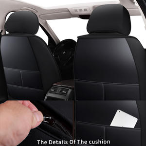 Housse de siège de voiture en similicuir de luxe, ensemble complet, ajustement universel, protection toutes saisons, 10 pièces, accessoires de voiture - Product Image 5