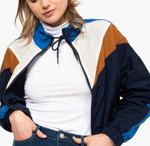 เสื้อแจ็คเก็ตแบรนด์กันลมสำหรับผู้หญิงเสื้อครอปสำหรับใส่เล่นกีฬา - Product Image 4