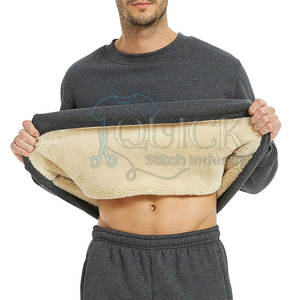 Sudadera Casual de Invierno con Forro Polar Sherpa, Mezcla de Algodón Transpirable y Ecológica para Uso Diario - Product Image 4