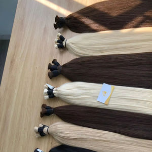 Minh Khang Hair Vietnam ofrece el mejor precio a granel 100% Extensiones de cabello humano virgen Remy ruso Materia prima de alta calidad Vietnam - Product Image 1