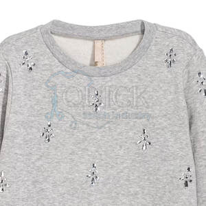 OEM invierno poliéster/algodón mezcla logotipo personalizado strass sudaderas-bajo MOQ alta calidad en stock - Product Image 2