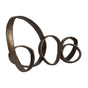 La sculpture élégante de concepteur d'objet de table en métal vintage ajoute un flair artistique intemporel au salon ou au bureau - Product Image 4