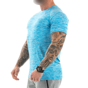 En couleur bleu et rose Bonne qualité Nouveau design Style unique Hommes Gym Wear T-shirt d'haltérophilie PAR AMAZING INDUSTRIES - Product Image 3