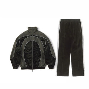 ชุดเสื้อกันลมแบบกำหนดเองชุดวอร์มเสื้อแจ็กเก็ตกีฬาผ้าไนลอนชุดวอร์มแนวสตรีทแบบมีซิป - Product Image 4