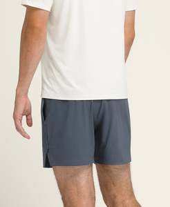 กางเกงขาสั้นเล่นเทนนิสของผู้ชายแบบลำลองเป็นมิตรต่อสิ่งแวดล้อมผ้าโพลีเอสเตอร์เอวระดับกลางระบายอากาศได้ดีกันน้ำ100% พื้น - Product Image 2