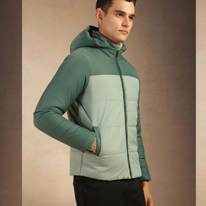 Chaqueta acolchada de algodón de invierno para hombre de talla grande, chaqueta acolchada Softshell con capucha acolchada para exteriores para hombre - Product Image 5