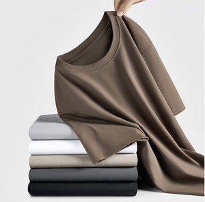 T-shirt de sport à manches courtes, couleur unie, col ras du cou, pour la course, été, confortable et tendance - Product Image 5