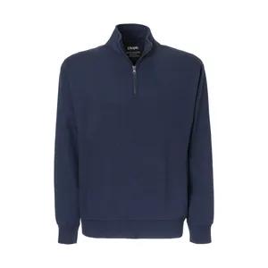 Felpa con Cappuccio e Maglione Promozionale Sostenibile UT26004 con Mezza Zip per Merchandising - Product Image 1