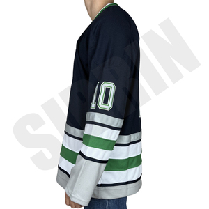 Camiseta de hockey Toronto Leafs personalizada premium-Uniformes de hockey canadienses personalizados con nombre y número personalizados para adultos/jóvenes/niños - Product Image 3