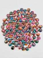Cabochon de turquoise d'huître épineuse naturelle de haute qualité AAA + personnalisé 18X25 ovale et pierre précieuse ronde en vrac de 12MM pour l'utilisation de bijoux
