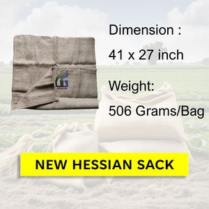 Sacs en toile de jute biodégradables 41x27 pouces 506g Sacs en jute de qualité alimentaire Sacs en jute pour café Sacs en jute Kain Meilleur grossiste Goodman Global - Product Image 2