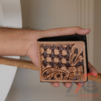 Llegada de los hombres Vintage billetera larga con cremallera a mano de cuero tostado nueva tendencia titular de efectivo regalo gran oferta de moda