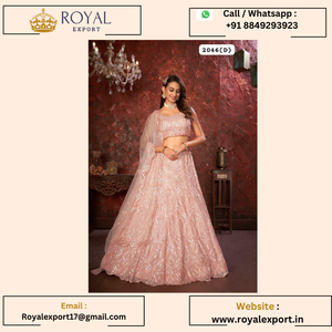 ใหม่ Exclusive Net พร้อมลําดับเธรดปาร์ตี้สวม Lehenga Choli - Product Image 2