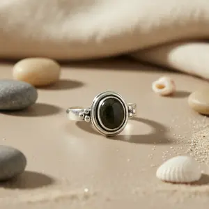 Anillo Hecho a Mano de Plata 925 con Circonita Verde en Forma de Pera, Chapado en Rodio, Joyería Fina para Mujer, Regalo - Product Image 3